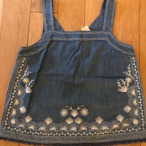 Embroidered Anthropologie top